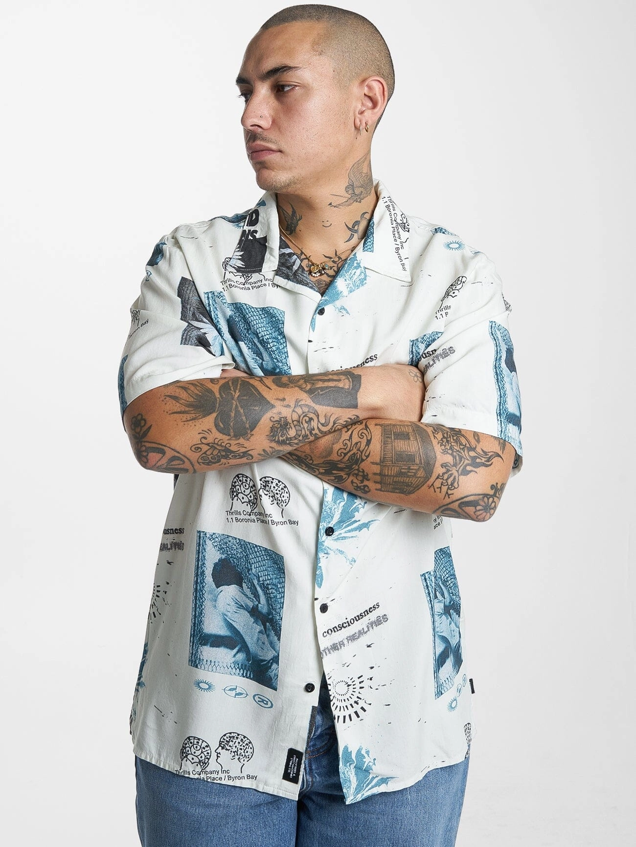 A & H Bowling Shirt - Heritage White