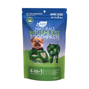 Ark Naturals Brushless Toothpaste Mini Dental Chews for Dogs