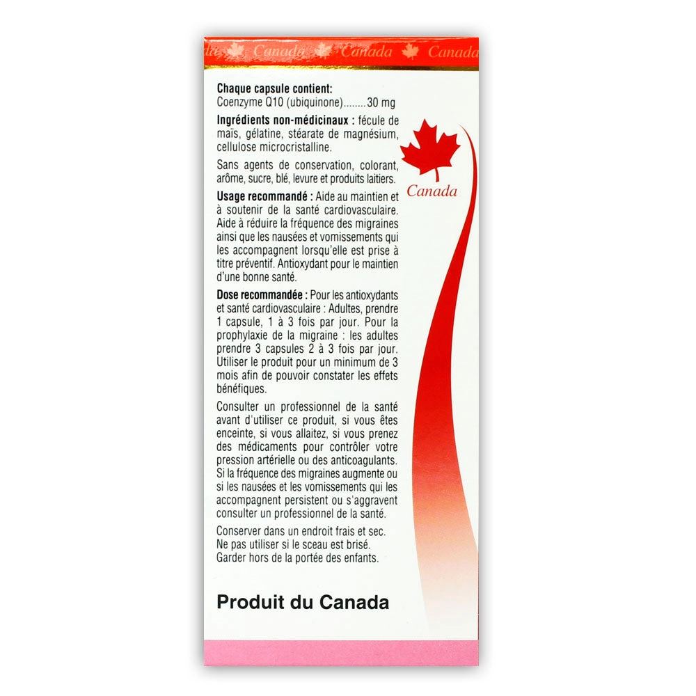 BILL Natural Sources® CoQ10 30mg 100 Capsules