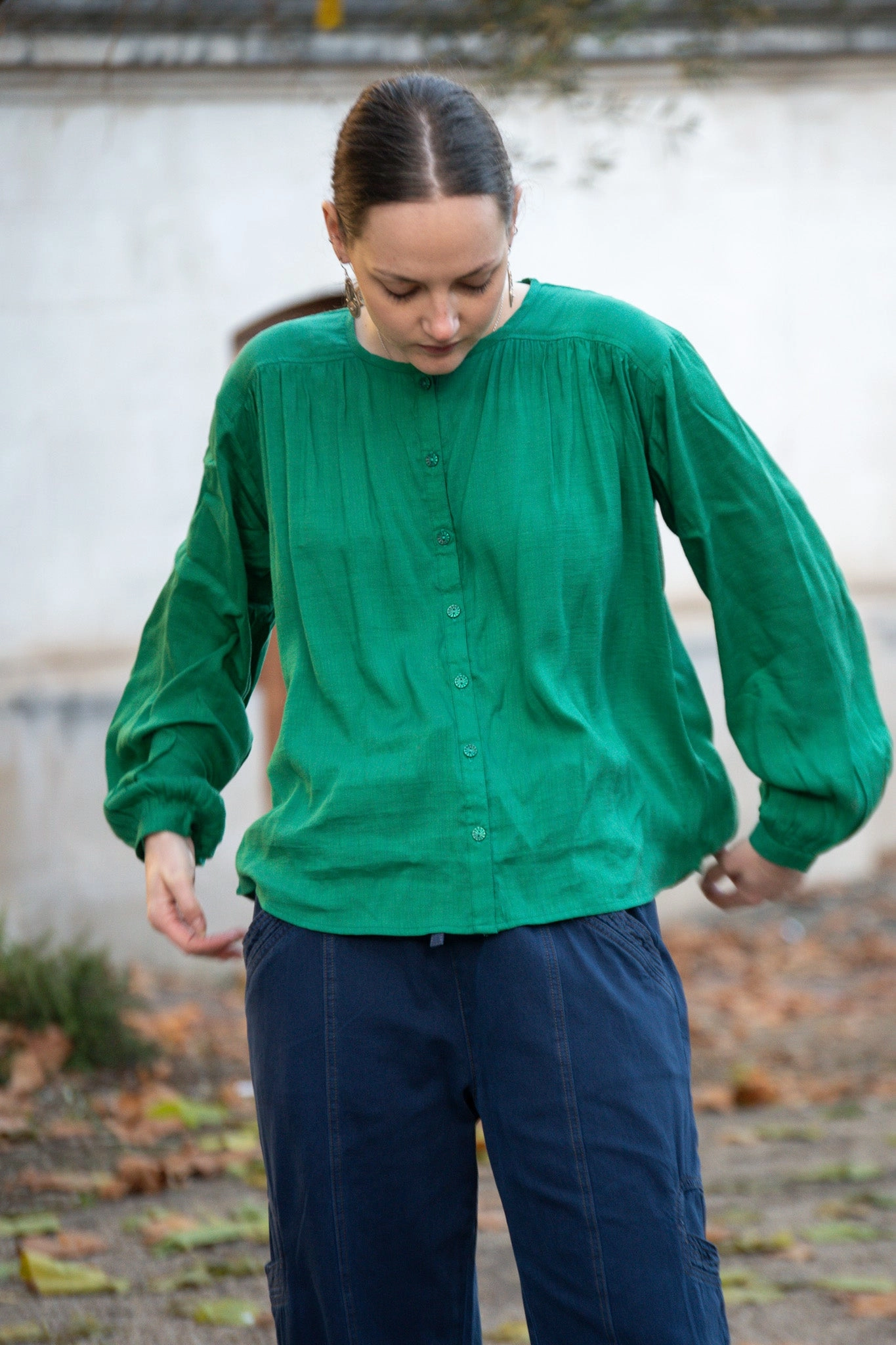 By-Bar Saar Bright Green Blouse