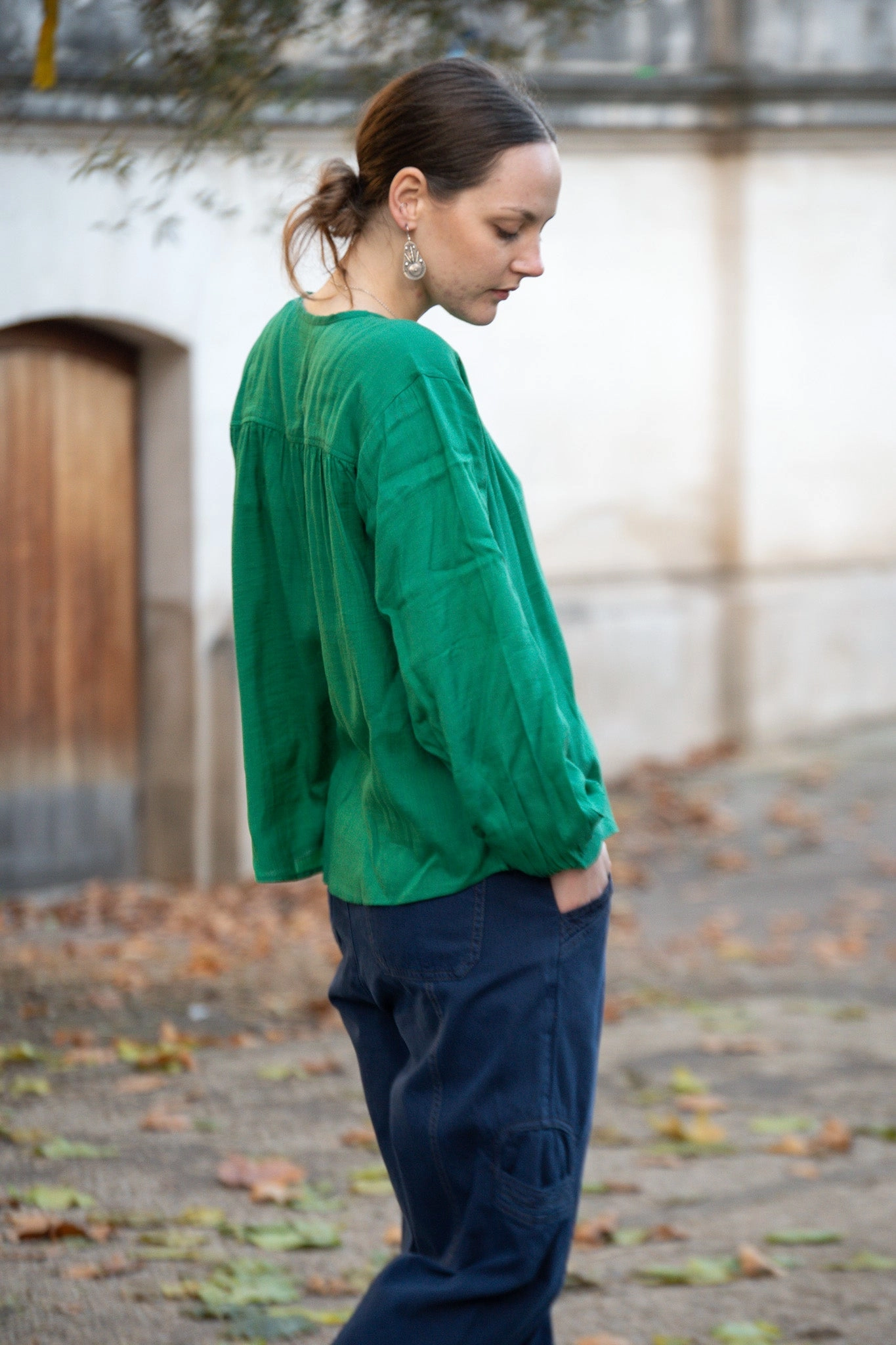 By-Bar Saar Bright Green Blouse