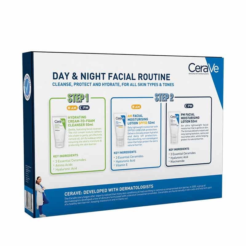 CeraVe Day & Night Facial Routine Gift Set Discontinued