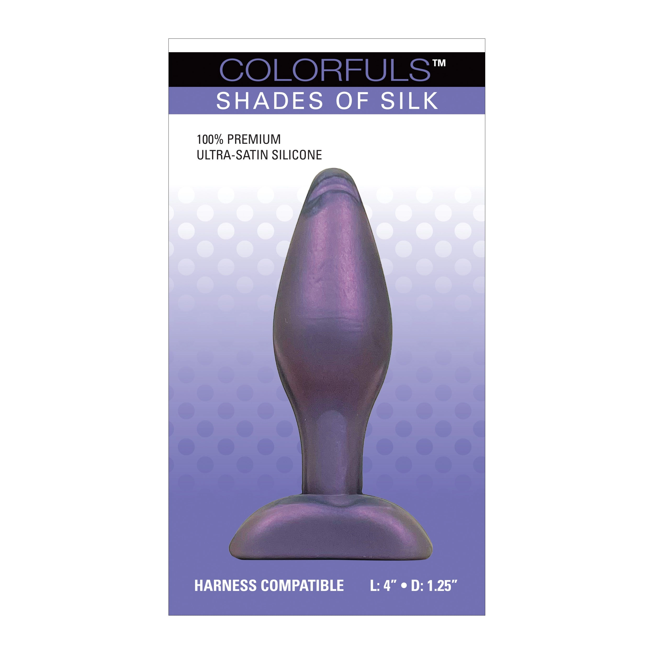 Colorfuls Shades of Silk Medium Purple Butt Plug