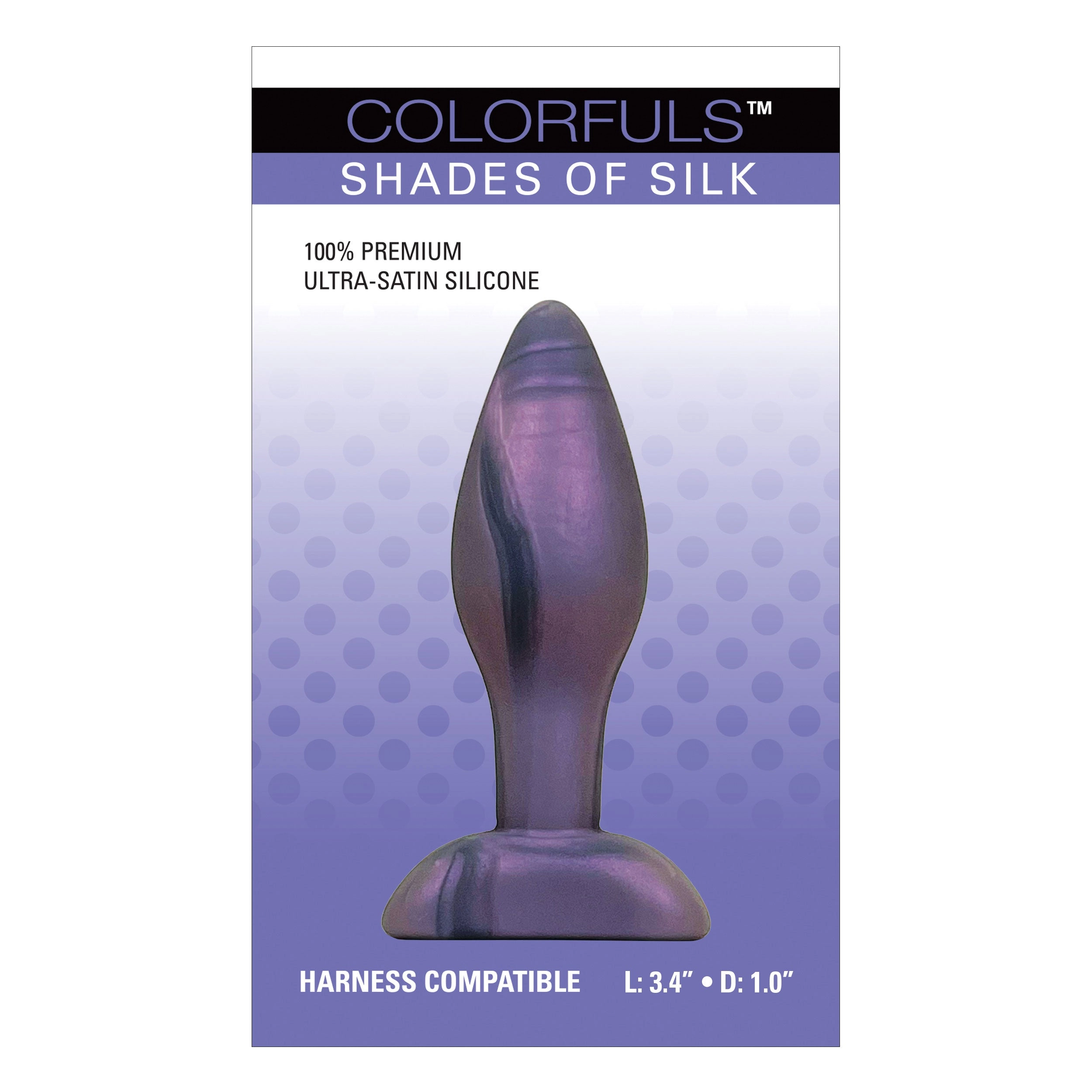 Colorfuls Shades of Silk Small Purple Butt Plug