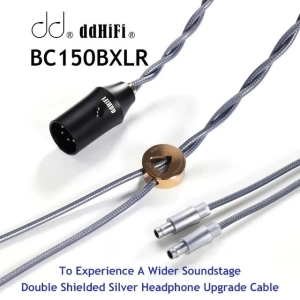 DD ddHiFi BC150BXLR Double Shield Balanced Silver Headphone Upgrade Cable