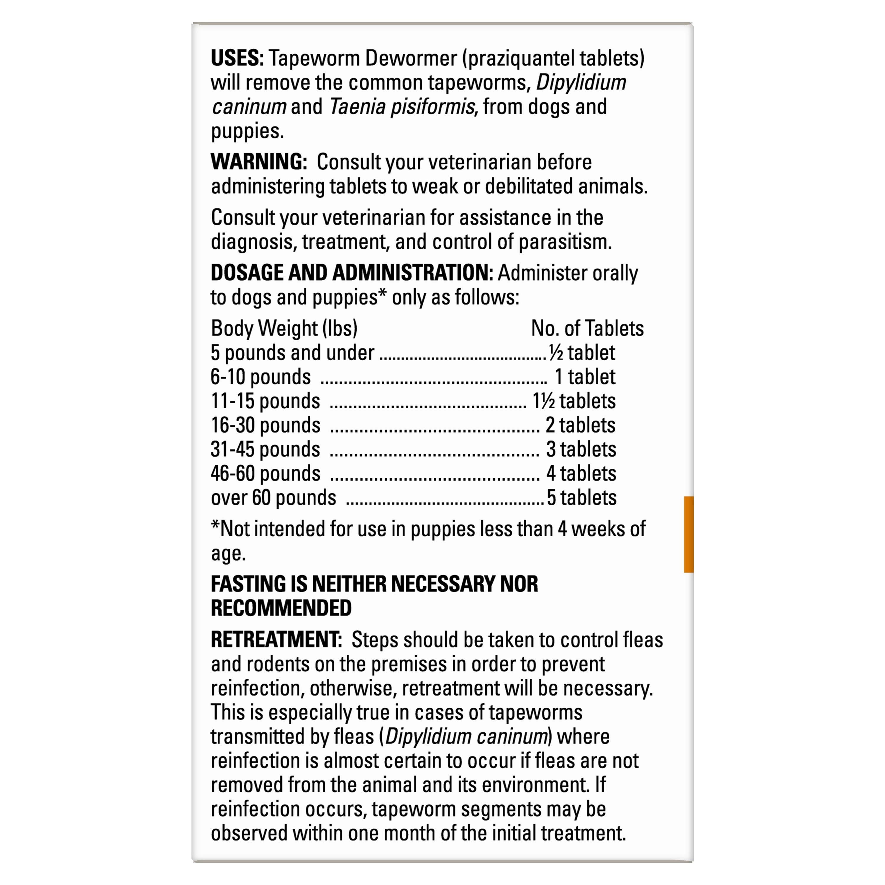Elanco Tapeworm Dewormer for Dogs, 5ct.