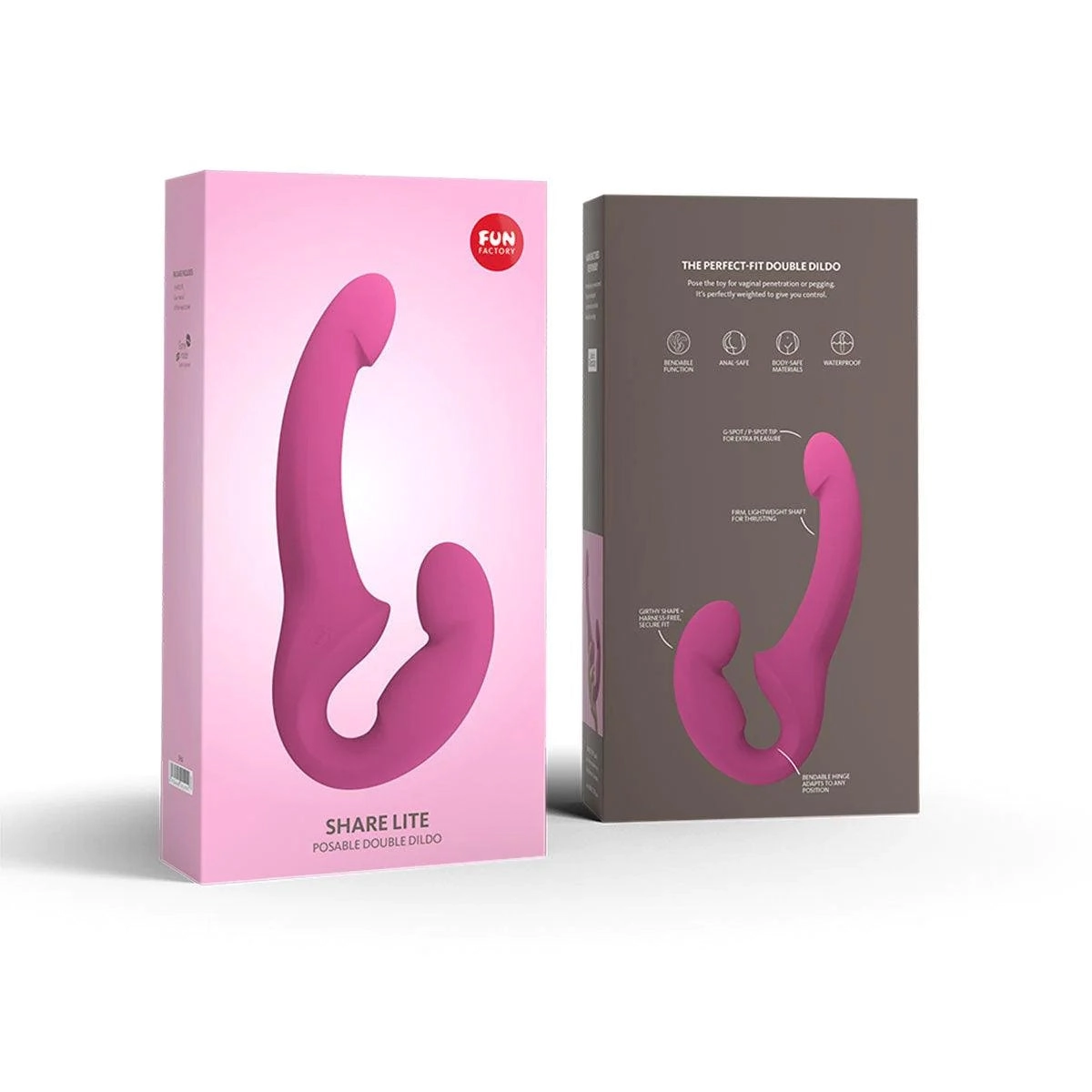 FUN FACTORY SHARE LITE POSABLE DOUBLE-SIDED DILDO