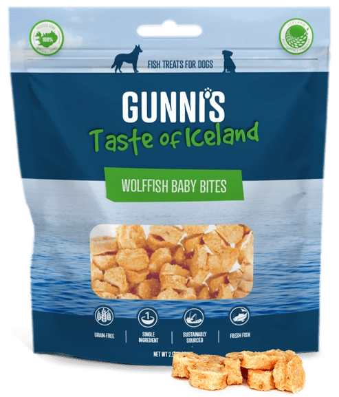 Gunni's Wolffish Baby Bites Treats for Dogs