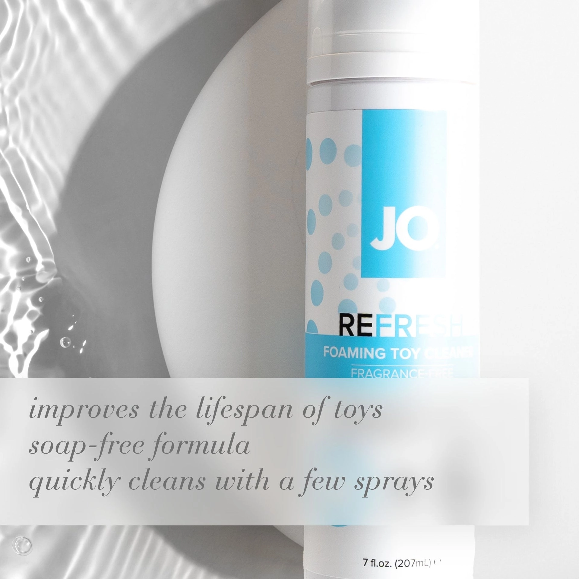 JO Refresh Foaming Toy Cleaner - 7 oz