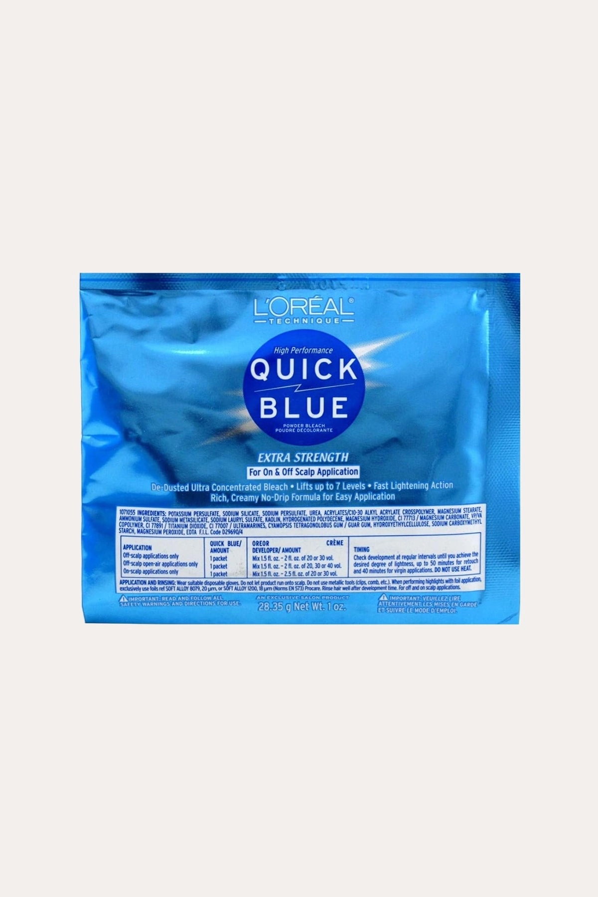 LOREAL HIGH PERFORMANCE QUICK BLUE 1oz