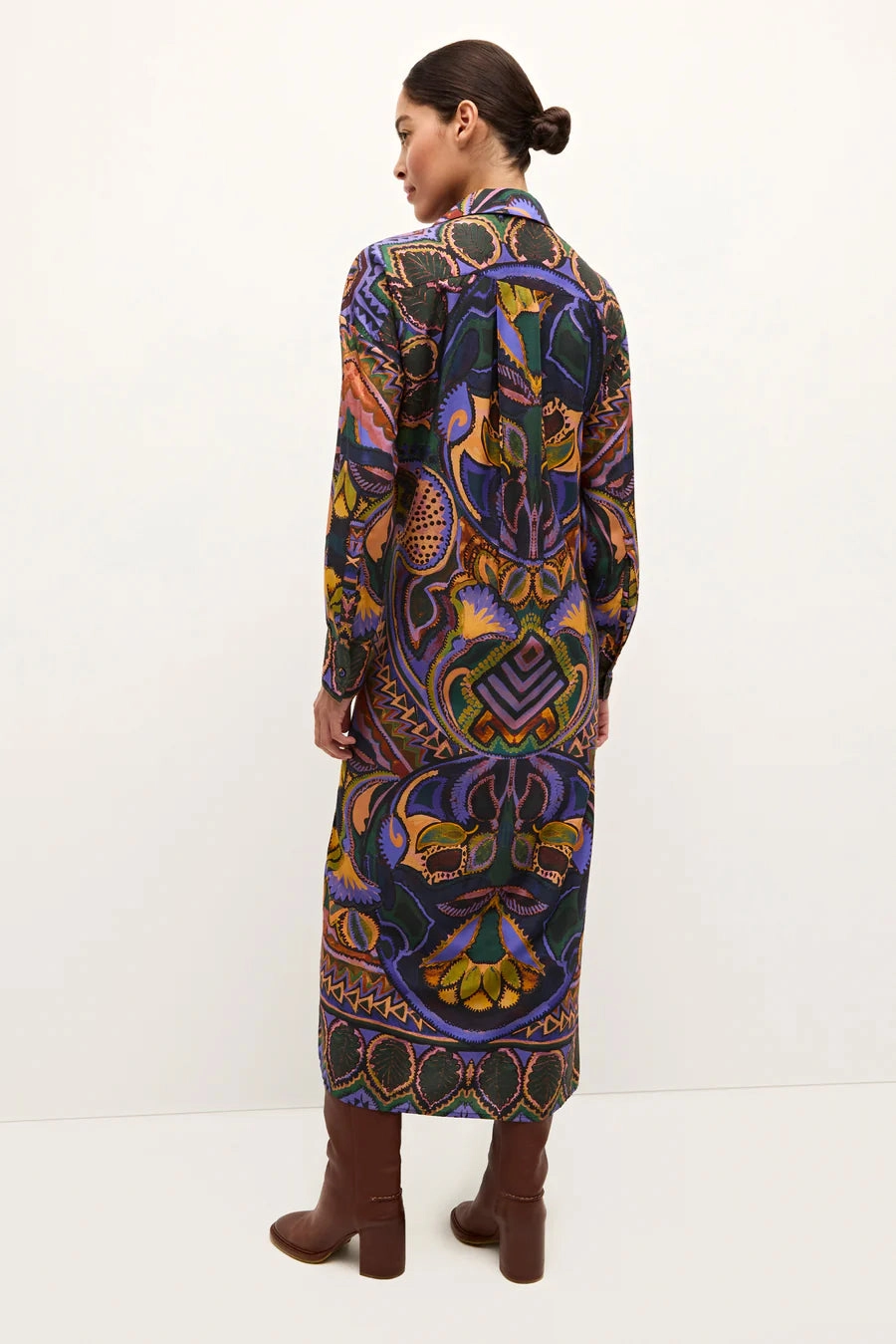 Ma107 Botanical Midi Dress