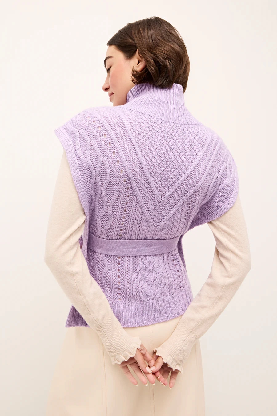 Ma564 Marie Oliver Lavender Popover Vest