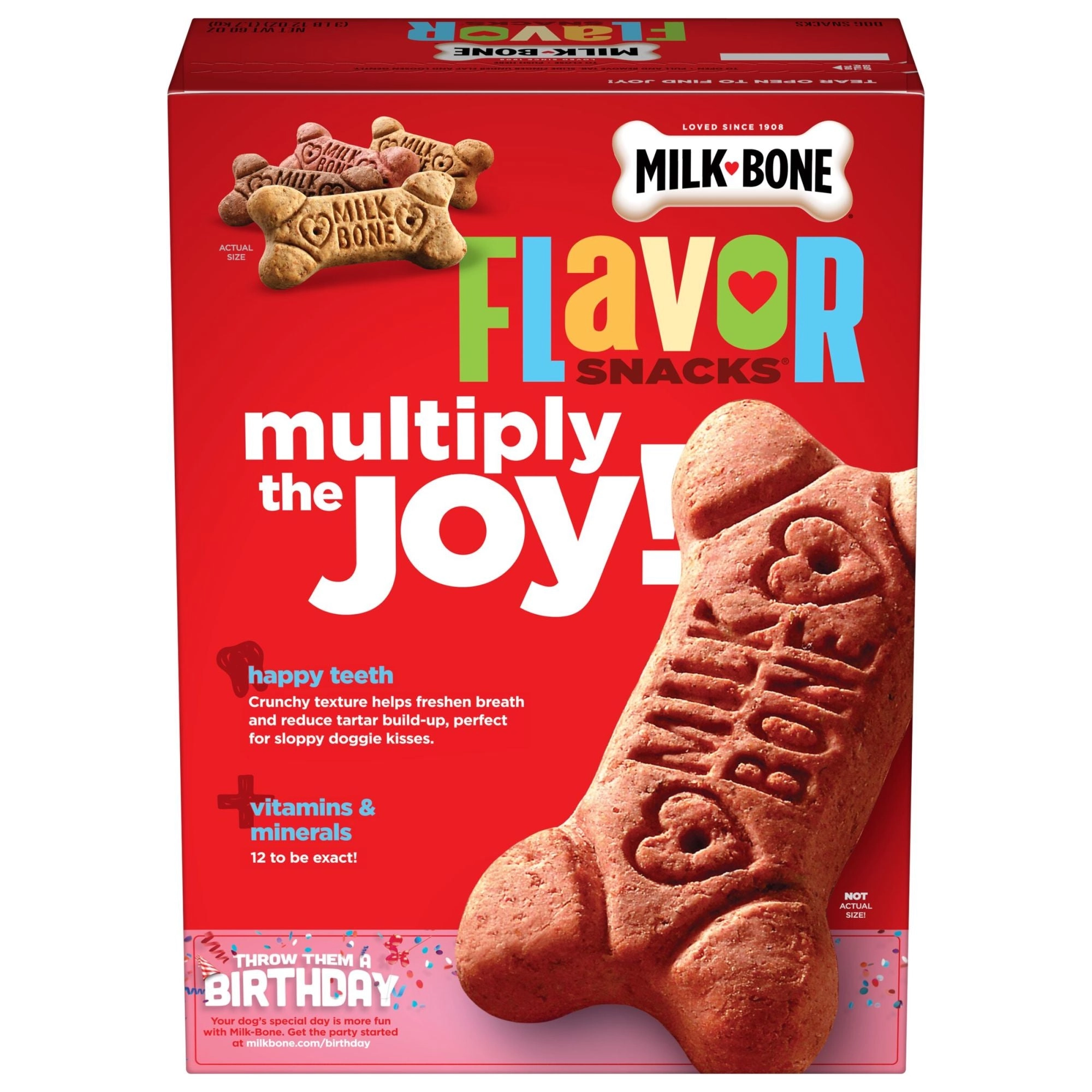 Milk-Bone Flavor Snacks Dog Biscuits, Small, Treats For Dogs Of All Sizes, 60-Ounce