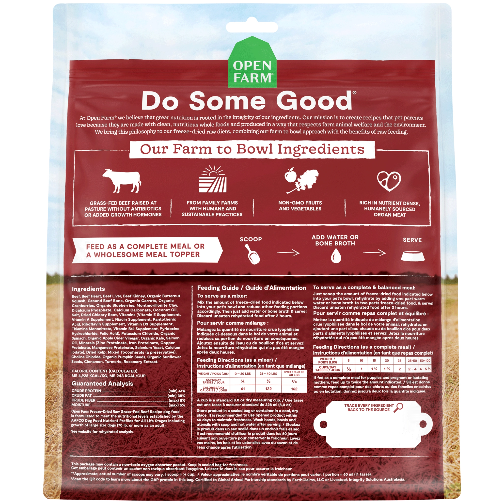 Open Farm Freeze-Dried Beef Dog Food