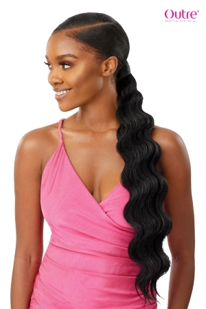 OUTRE PRETTY QUICK WRAP PONYTAIL - FINGER WAVE 24"
