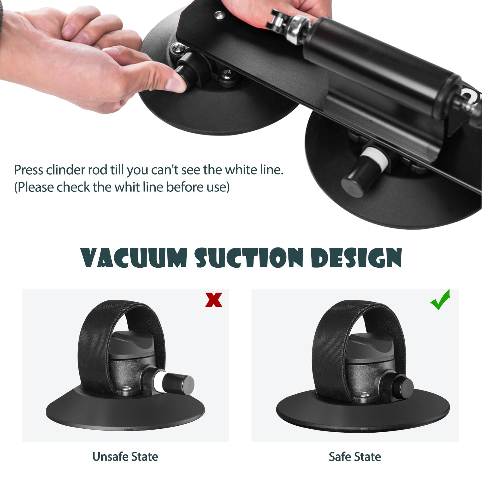 ROCKBROS Suction Cup Bike Rack for Car Roof Quick Release Sucker Mount