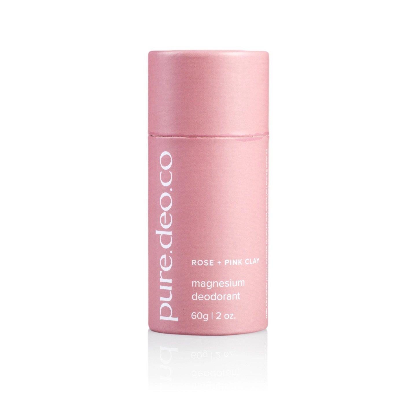 Rose   Pink Clay Magnesium Deodorant 100% Natural