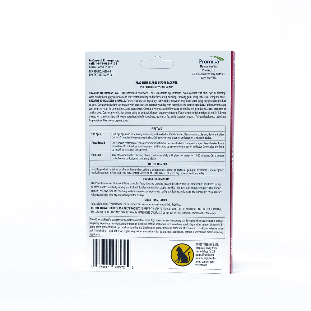 ZoGuard Plus for Dogs 45-88lb 1 Pack